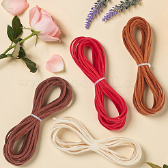 4Pcs 4 Colors Flat Faux Suede Cord&nbsp;OCOR-CL0001-06B