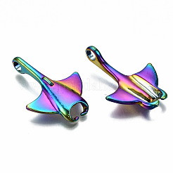 Rainbow Color Alloy Pendants&nbsp;PALLOY-S180-009-RS