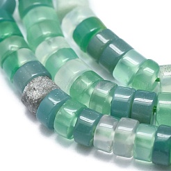 Natural Green Onyx Agate Beads Strands&nbsp;G-A177-01L-11