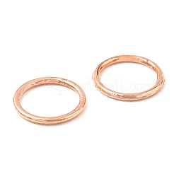 合金は、丸カンを閉じ  ラウンド  ローズゴールド  12x1.2mm  16ゲージ  内径：9.3mm&nbsp;KK-WH0052-05D-RG