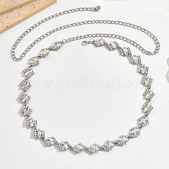 Alloy Full Crystal Rhinestone Horse Eye Link Waist Chains for Women&nbsp;WG555DF-01