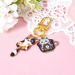 1Pc Alloy Enamel Pendant Decorations&nbsp;HJEW-TA0001-25