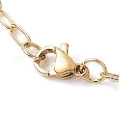 Brass Paperclip Chain Necklaces for Women&nbsp;NJEW-JN04981