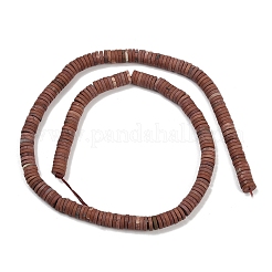 天然石レッドジャスパービーズ連売り  艶消し  ディスク  ヒシビーズ  6.5x1.5mm  穴：1mm  約267個/連  15.55''（39.5センチメートル）&nbsp;G-A272-B04-01