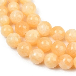 Natural Yellow Jade Graduated Beads Strands&nbsp;GG-CBA2AE1-A02