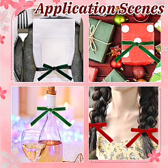 40 Yards 4 Colors Christmas Theme Single Face Velvet Ribbon&nbsp;SRIB-HY0001-10