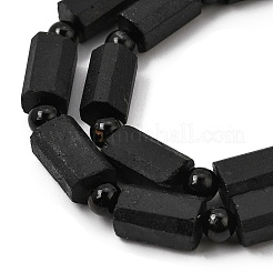 Natural Black Tourmaline Beeds Strands&nbsp;GG-CBA2D5B-A01-8x12mm