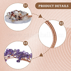 1Pc Natural Amethyst Chips Tree of Life Display Decorations&nbsp;DJEW-PA0001-02B