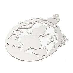 Non-Tarnish 201 Stainless Steel Pendants&nbsp;STAS-D023-02P