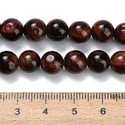 Natural Tiger Eye Beads Strands&nbsp;G-F591-18-8mm-07