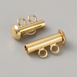 Brass Slide Lock Clasps&nbsp;KK-WH20007-22A