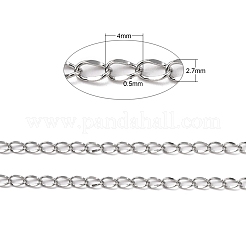 Tarnish Resistant 304 Stainless Steel Curb Chains&nbsp;CHS-R009-05