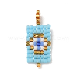 Glass Seed Beaded Pendants&nbsp;PALLOY-MZ00909-02