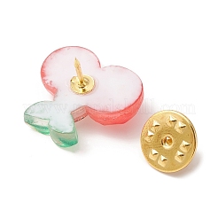 樹脂フルーツブローチ  鉄のピン付き  スイカ/イチゴ/ブドウ  ミックスカラー  19.5~22x15~20x5~8mm&nbsp;JEWB-BR00108