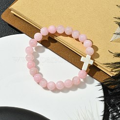 8mm Round Dyed Natural Malaysia Jade Beaded Stretch Bracelets&nbsp;BJEW-JB10576