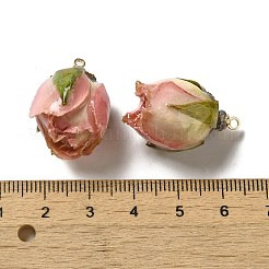 Preserved Rose with Golden Alloy Pendants&nbsp;FIND-M010-01E