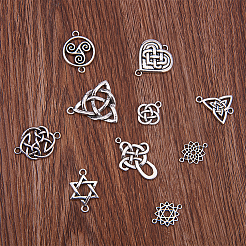 Alloy Knot Pendants and Links Set&nbsp;TIBEP-SC0001-01