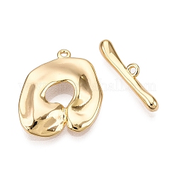 Brass Toggle Clasps&nbsp;KK-N254-148G