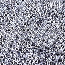 MIYUKIデリカビーズ小  シリンダー  日本製シードビーズ  15/0  （dbs0050)クリスタルの光沢  1.1x1.3mm  穴：0.7mm  約35000PCS /ボトル  10 G /ボトル&nbsp;SEED-JP0008-DBS0050