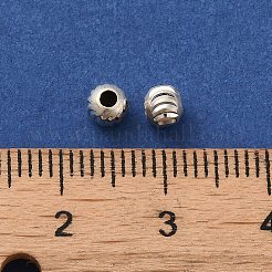 925 Sterling Silver Corrugated Round Spacer Beads&nbsp;LS-STER-K178-02A-S