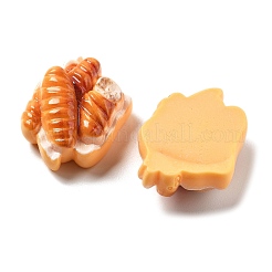 かわいいミニフードシリーズ樹脂カボション  トレイバゲット  29.5x24.5x10.5mm&nbsp;CRES-I038-01J