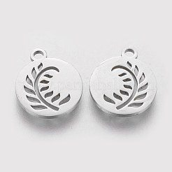 Non-Tarnish 304 Stainless Steel Charms&nbsp;STAS-Q201-T190