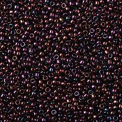 TOHOラウンドシードビーズ  日本製シードビーズ  （503)つの高メタリックダークアメジスト  8/0  3mm  穴：1mm  約222PCS /ボトル  10 G /ボトル&nbsp;SEED-JPTR08-0503