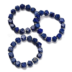 Natural Lapis Lazuli Beads Stretch Bracelets&nbsp;BJEW-F523-05