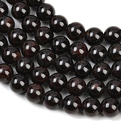 ガーネットラウンドビーズ連売り  6mm  穴：1mm  約61個/連  15インチ&nbsp;G-O081-03-6mm