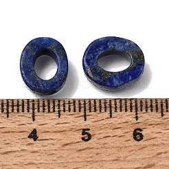 天然ラピスラズリビーズフレーム  オーバル  12x10x4mm  穴：1.2mm  内径：7x5mm&nbsp;GG-CBA487A-02F