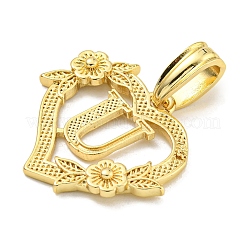 Heart Brass Pendants&nbsp;KK-I714-04G-U
