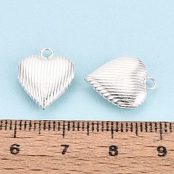 925 Sterling Silver Heart Charms&nbsp;STER-N017-28S