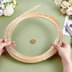 Flat Natural Bamboo Wicker Strips&nbsp;DIY-WH0740-12B