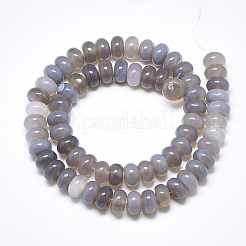 Natural Grey Agate Beads Strands&nbsp;G-T122-02A