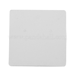 紙のピアスディスプレイカード  大理石の模様の正方形  シャンパンイエロー  6x6x0.05cm  穴：2mm  約100個/セット&nbsp;CDIS-WH0006-04G