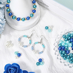 1200Pcs 4 Style ABS Plastic Imitation Pearl Round Beads&nbsp;DIY-SP0004-65