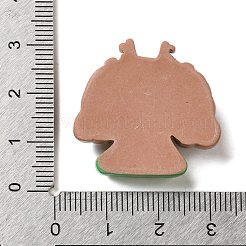 クリスマスシリーズ かわいい不透明樹脂デコデンカボション  鹿の角を持つ少女  人間  27x28.5x8.5mm&nbsp;RESI-B026-02A