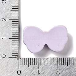 不透明樹脂デコデンカボション  蝶結び  ライラック  14x23x6.5mm&nbsp;RESI-G096-01C
