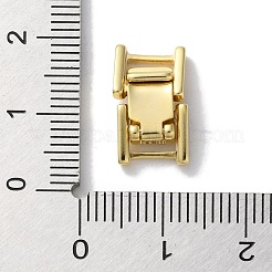 真鍮製時計バックル  カドミウムフリー＆鉛フリー  長方形  24KGP本金メッキ  15x8.5x4mm&nbsp;KK-F880-21D-G