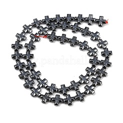 Electroplated Synthetic Non-magnetic Hematite Beads Strands&nbsp;G-K375-E02-02