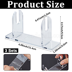 3Bags Acrylicr Fan Storage Holder&nbsp;AJEW-CN0007-52