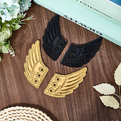 2 Pairs 2 Colors Cloth with Felt Shoe Decorations&nbsp;DIY-GF0011-47