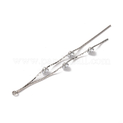 Brass Micro Pave Clear Cubic Zirconia Big Pendants&nbsp;KK-G510-19P