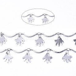 Tarnish Resistant 304 Stainless Steel Curved Bar Link Chains&nbsp;CHS-T004-02