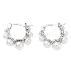 Brass Hoop Earrings for Women&nbsp;EJEW-A168-14P