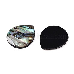 Natural Paua Shell Teardrop Cabochons&nbsp;SSHEL-T017-10
