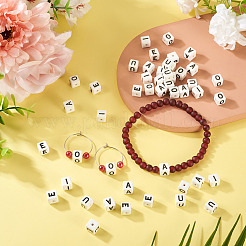 50Pcs 5 Styles Glazed Porcelain Beads&nbsp;PORC-TA0001-35