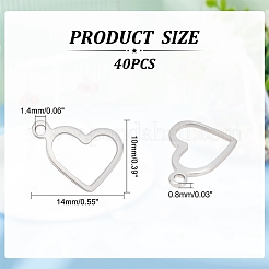 Non-Tarnish 304 Stainless Steel Open Pendants&nbsp;A-STAS-F187-03P