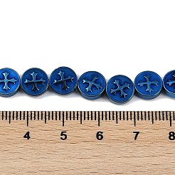 Electroplated Synthetic Non-magnetic Hematite Beads Strands&nbsp;G-K375-B02-04