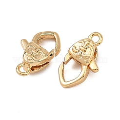 シェグレース 真鍮製ロブスタークラスプ  カドミウムフリーと鉛フリー＆ニッケルフリー  18KGP本金メッキ  13x7x5mm  穴：1.5mm&nbsp;XGRQ58684-765G